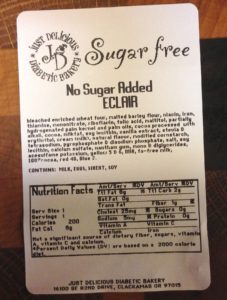 Bakery Eclair Label